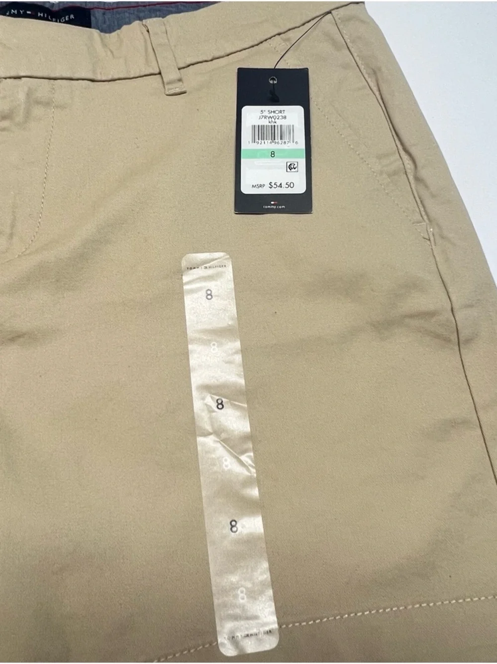 TOMMY HILFIGER Hollywood Shorts Khaki Size 8 Women’s Chino Classic Casual NWT - Picture 5 of 9